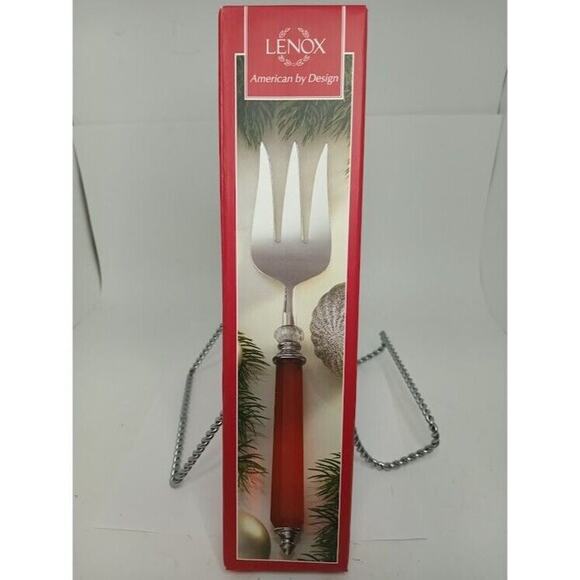 Lenox Holiday Jewel Cold Meat Fork 11.75" - Picture 1 of 3